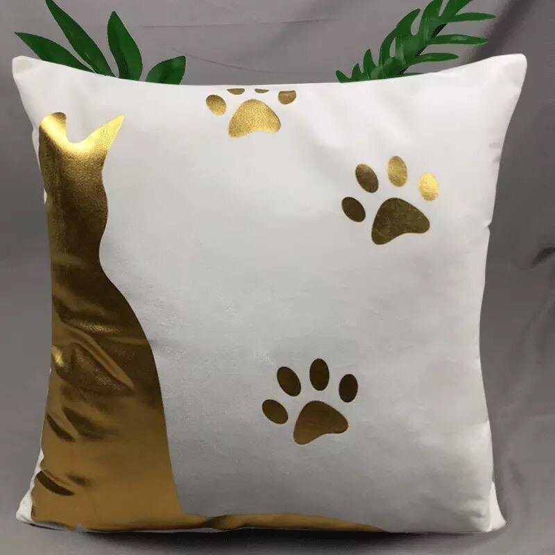 Gold Kitten Pillow cover